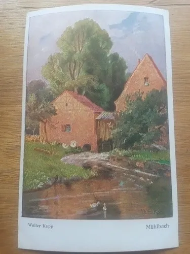 Alemania 10 Postales Pintura Walter Popp Pintor Alemán Arte