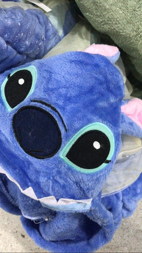 Imagen 4 de 4 de Pijama Kigurumi Importado Invierno Stitch Adultos