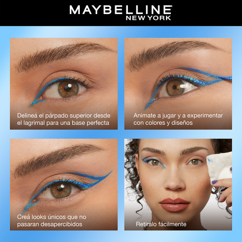 Delineador Líquido Maybelline Tattoo Liner Play Drop Metalizado