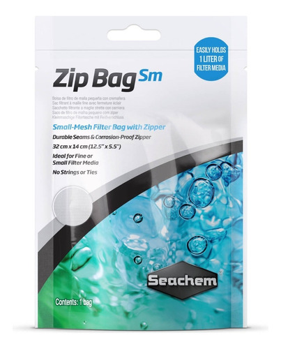 Seachem Zip Bag Small Pequena Bolsa P/ Elemento Filtrante