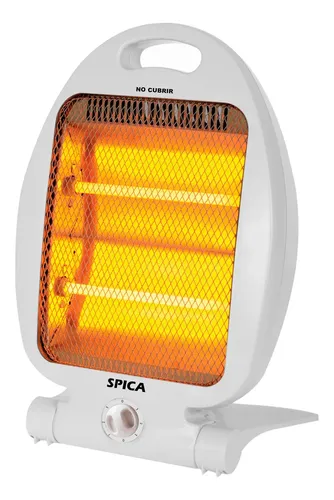 Calefactor Electrico Estufa Halogena Spica Sp-1620 Bajo Consumo Color Blanco