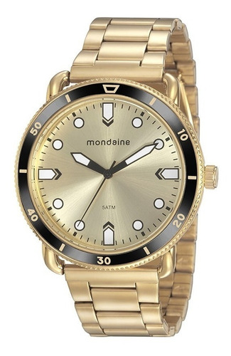 Relógio Mondaine Masculino Dourado Clássico 76760gpmvde3