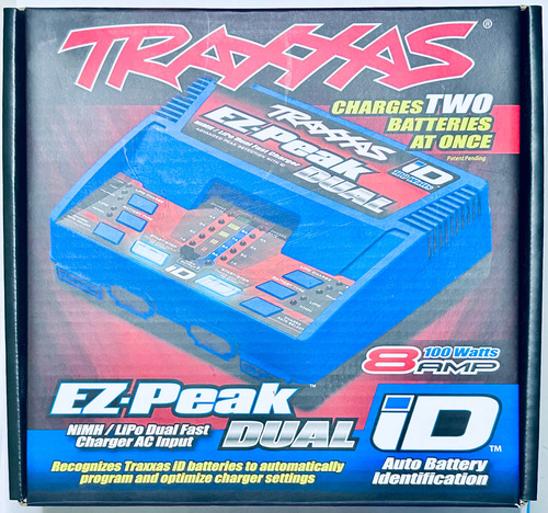 Cargador Traxxas Ez-peak Dual 100 Watts 8 Amp Con Id Battery