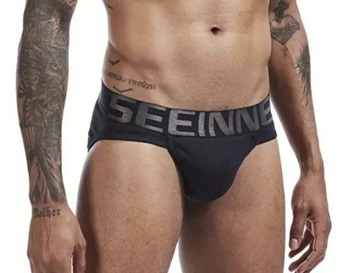 Interiores Stretch Brief Talla L Algodon 