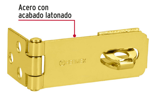Portacandado Acero Latonado 2-1/2' Puerta / Portón / Ventana