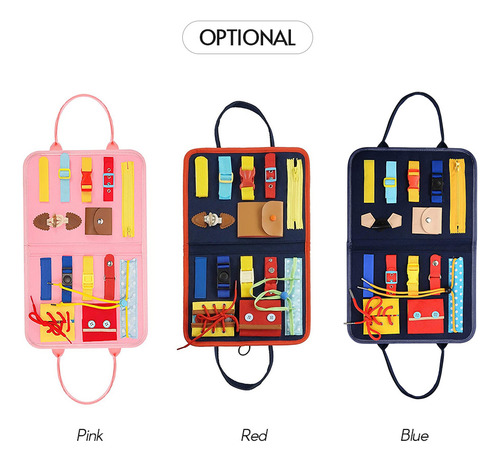 Toddler Busy Board: Juguete Sensorial Para Viajes Y Habilida