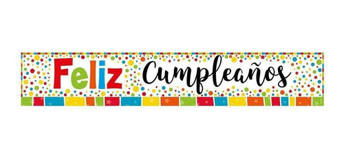 Cartel Metalizado Jumbo Feliz Cumpleaños Multicolor