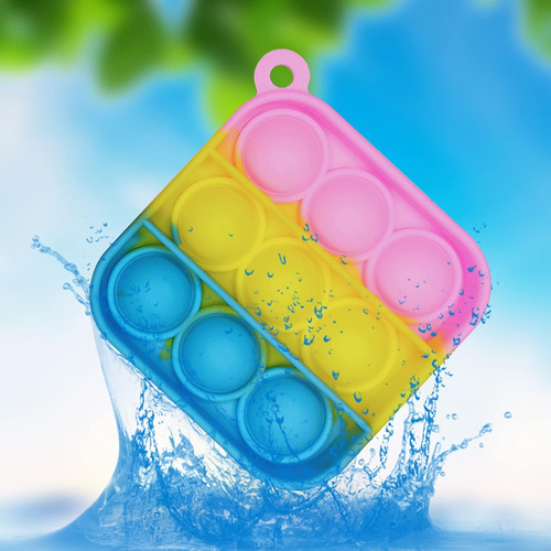 120 Piezas Mini Pop Bubble Fidget Toys, Llavero De Silicona