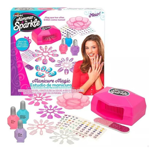 Set Uñas Shimmer & Sparkle Nail Studio Manicura Mágica