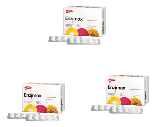 3 Enzimax 20 Tab C/caja Suplemento Digestivo Perro/gato 