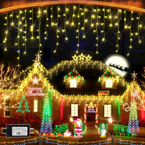 Luces De Navidad Superlargas De 1280 Luces Led De 131 Pies C