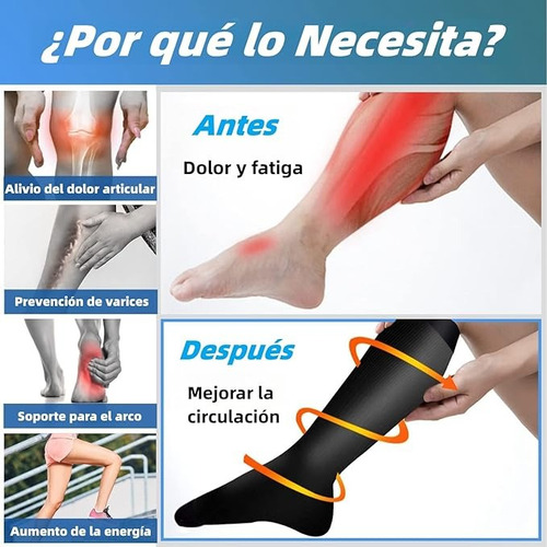 Calcetines De Compresion Medias De Compresion Circul 4 Pares