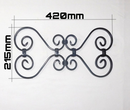 Rizo Decorativo Para Rejas - Art 45 - Pack 5 Unidades