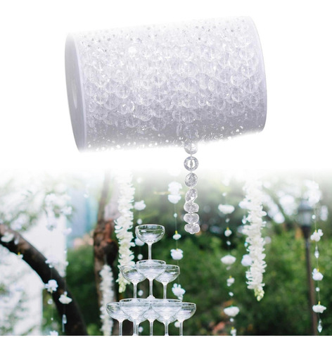 Para Nihay 30 Metros/rolo De Contas De Vidro Lustre T