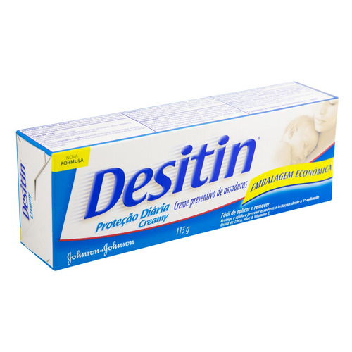 Imagem 3 de 3 de Creme Preventivo de Assaduras Johnson & Johnson Desitin Caixa 113g Embalagem Econômica