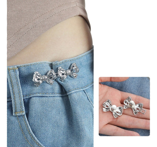 1 Par De Clips For Pantalones Desmontables Con Hebilla De