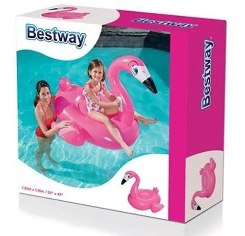 Colchoneta Inflable Flamenco Pileta Bestway 41099 145x121 