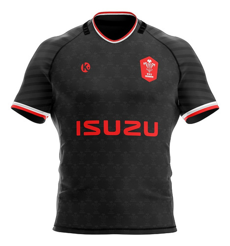 Camiseta Rugby Kapho Gales Six Nations Black Edition Adultos