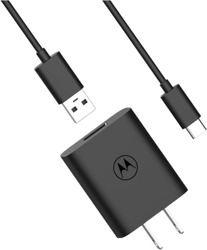 Cargador Motorola Cubo+cable Usb A Tipo C Turbo Power 20w 