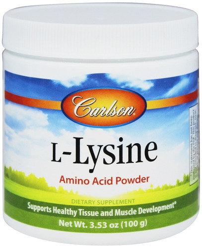 Carlson Labs L-lisina Aminoácido En Polvo 100 Gramos