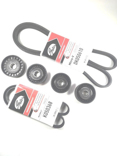 Imagen 10 de 12 de Kit Polyv Vw Vento 2.5 4 Poleas / 2 Correas Línea Nueva