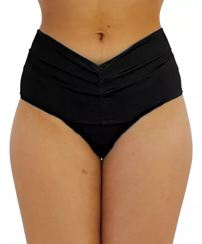 Biquini Moda Praia Calcinha Disfarça Barriguinha Hot Pant