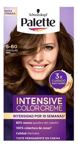 Tinte para cabello Schwarzkopf Professional Palette Color Creme Chocolate Deluxe 6-60