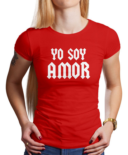 Polo Dama Yo Soy Amor (d0946 Boleto.store)