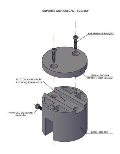 10 Suportes Guia Gelcam Para Raio Modelo Sgg 08/f