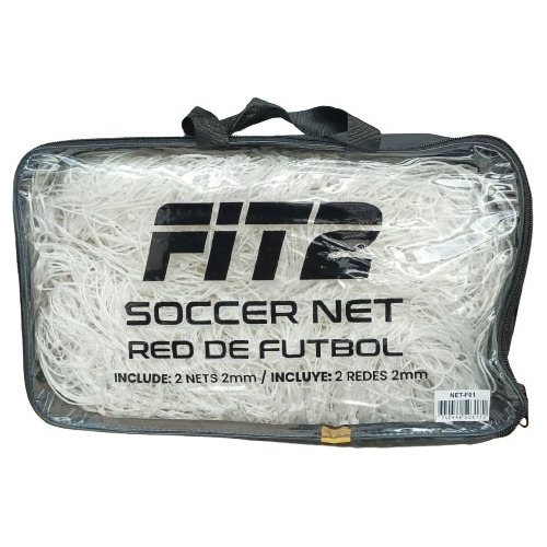 Par De Mallas De Futbol De 2mm Fit2 Con Estuche