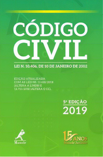 Código Civil, De Manole A. Editora Manole Em Português