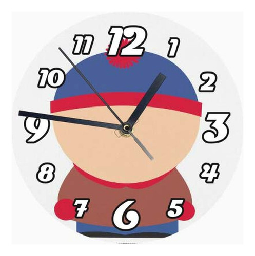 Reloj De Madera Brillante Diseño South Park B152