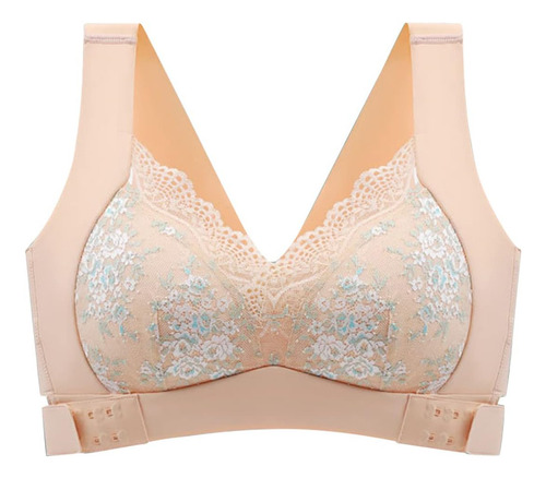 Sujetador Push Up Sexy Con Botón Lateral Para Mujer