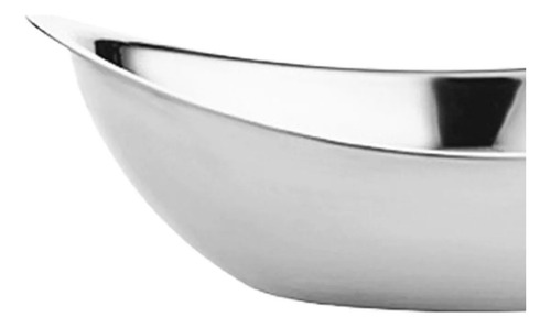 Ensaladera Acero Inoxidable, Cuenco Moderno Para Plata M