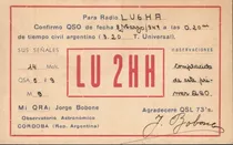 Comprar Tarjeta Qsl - De Lu2hh A Lu6ha (año 1947)