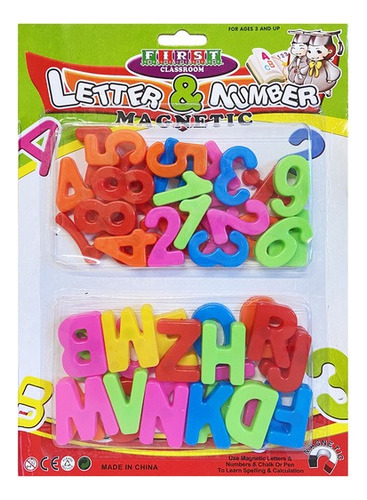 Letras Y Numeros Magneticos Con Iman Para Pizarra O Heladera