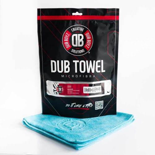 Flanela De Microfibra Dub Towel Azul 40x40 350gsm Dub Boyz