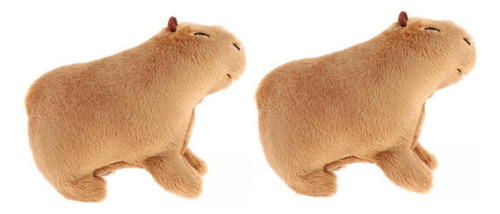 2x Simulación De Juguetes De Carpincho, Animal De Peluche,