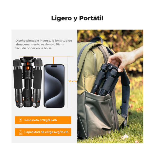 Mini Trípode De Escritorio K&f Concept Para Cámara