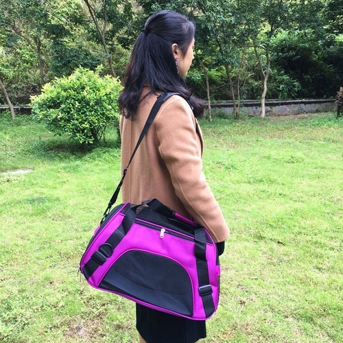 Imagen 2 de 2 de Bolso Transportador De Mascotas En Tela Talle L Reforzado