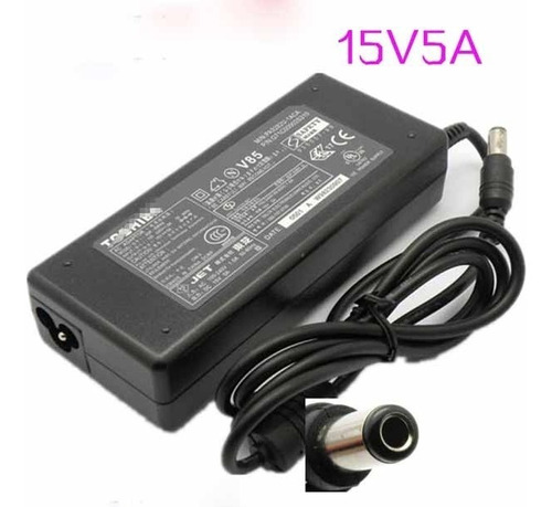 Cargador De Laptop Toshiba 15v 5a 75w 6.3x3.0mm