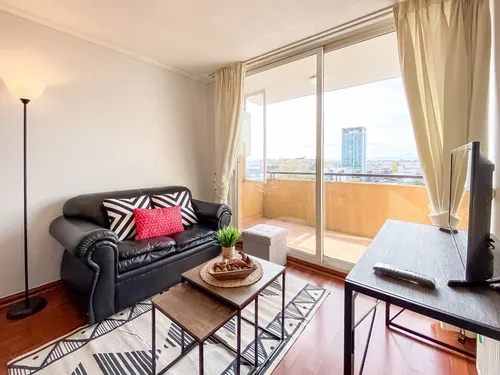 Arriendo De Departamento Amoblado En Edificio Arauco