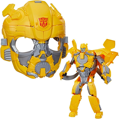 Máscara De Transformers Bumblebee 2 En 1, Se Transforma