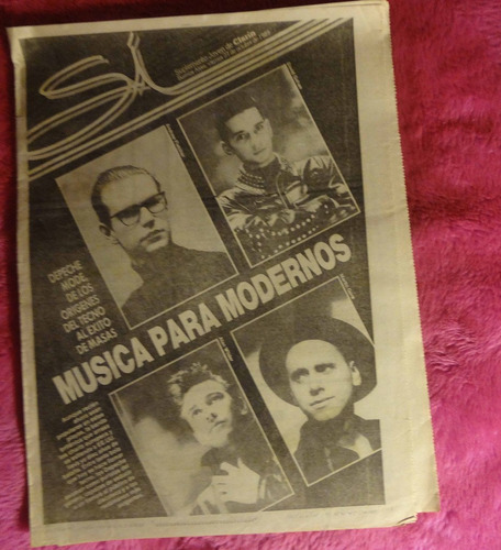 Suplemento Si Clarin 1990 Depeche Mode Color Humano Fito