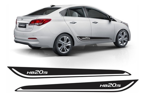 Adesivo Hyundai Hb20s Sedan Faixa Lateral Tuning Par Imp73