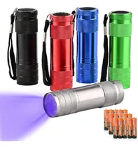 Comprar 5 Linternas De Luz Negra Uv A Granel, 9 Led De