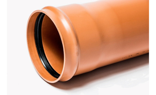 Cano Tubo Vara Ocre 100mm - 1 Metro