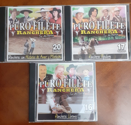 3 Cd Con La Mejor Música Ranchera Puro Filete