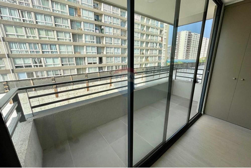 Estudio Nuevo Con Amplio Balcón En Ñuñoa, Piso 4