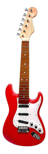 Guitarra Infantil Brinquedo Musical Com Luz E Som - Vermelho